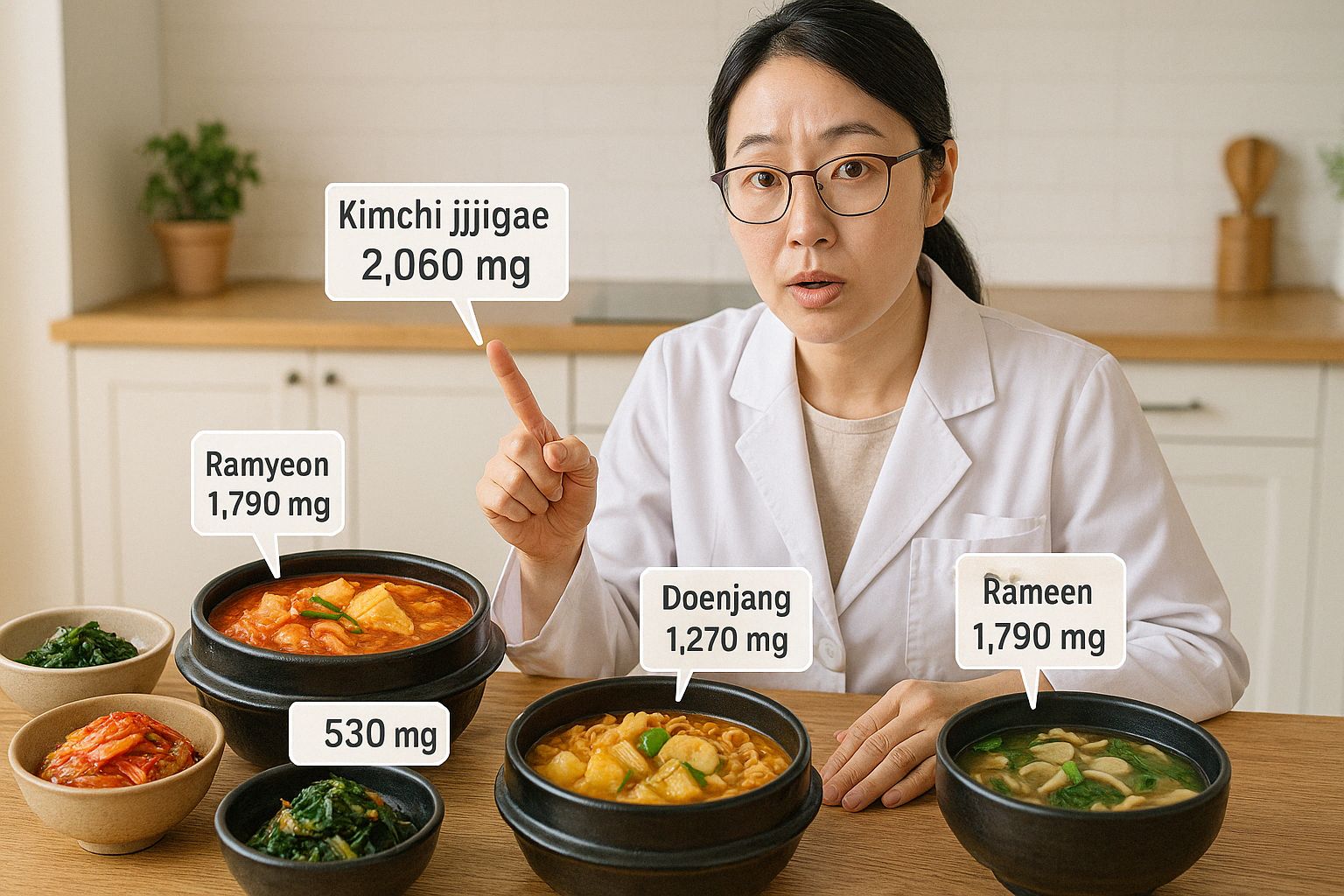 한국 음식의 나트륨 함량