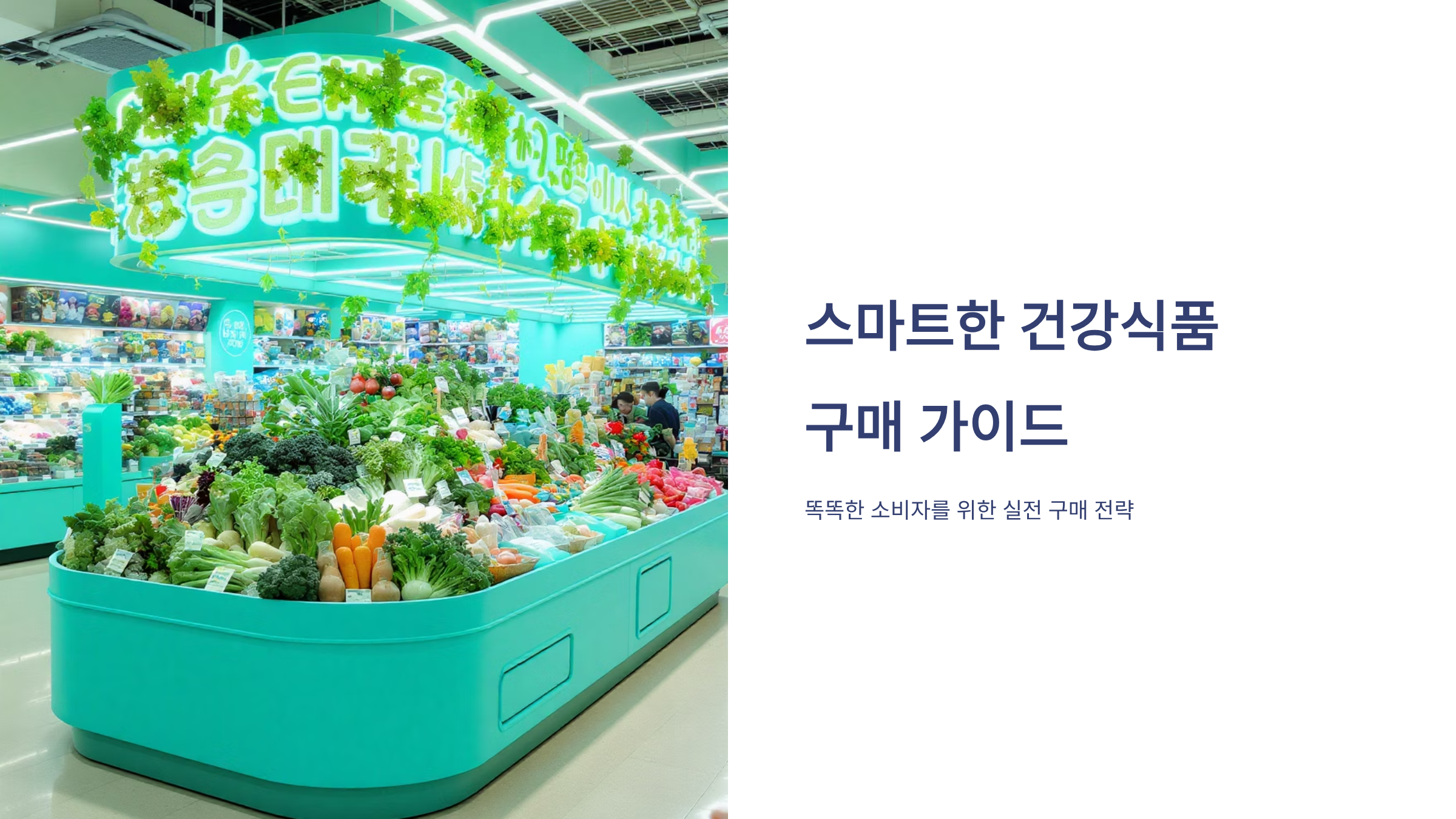 건강식품 똑똑하게 고르는 쇼핑 가이드