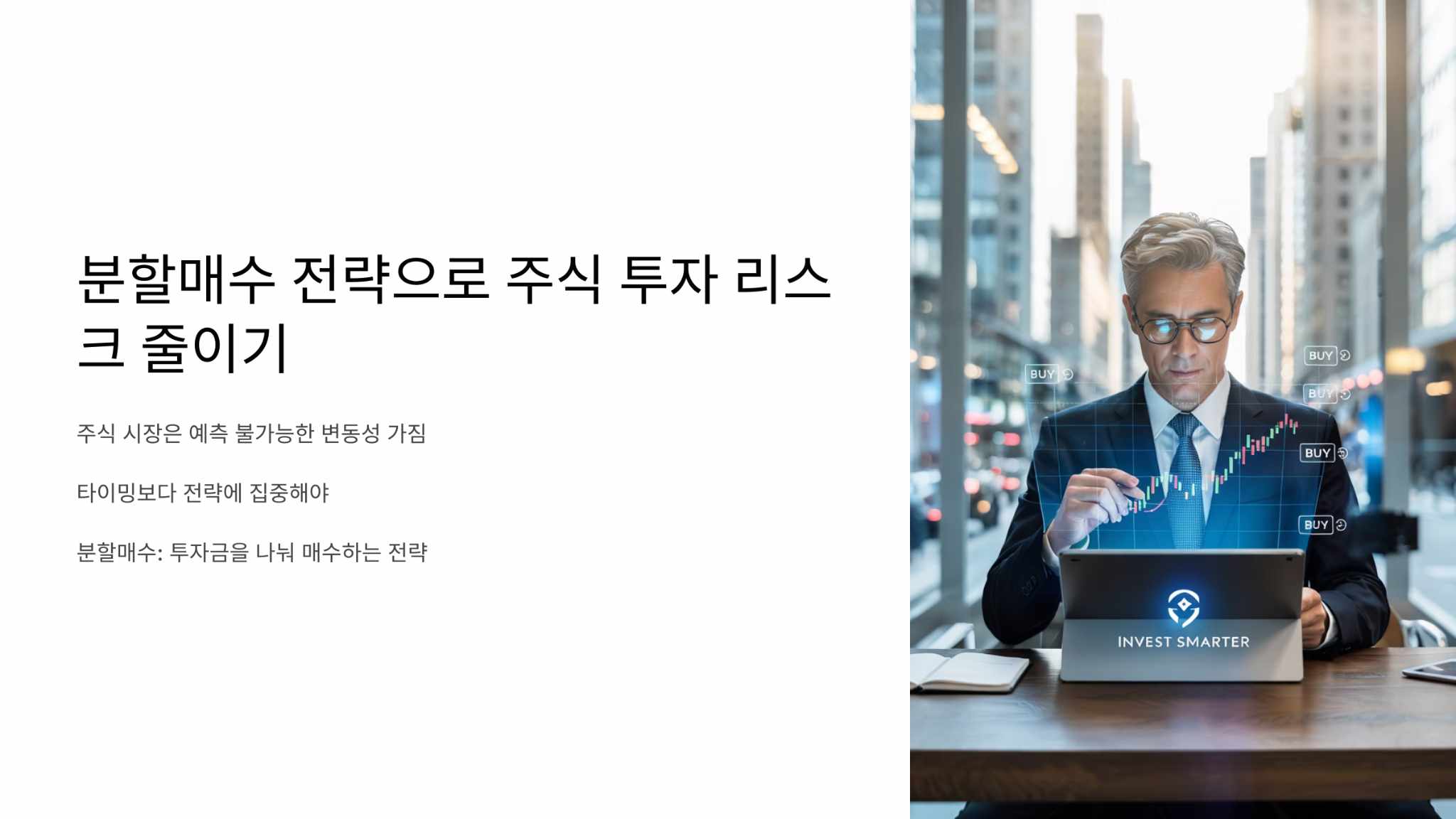 분할매수 전략으로 주식 투자리스크 줄이기