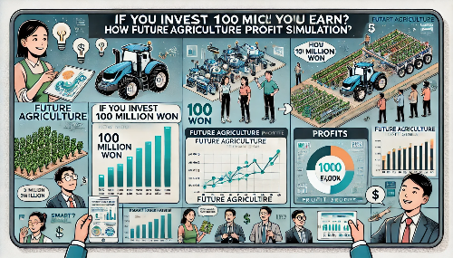 1억 투자하면 얼마 벌까? 미래농업 수익률 시뮬레이션