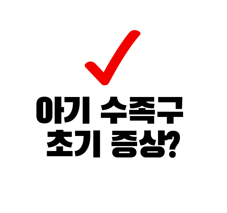 아기 수족구 증상