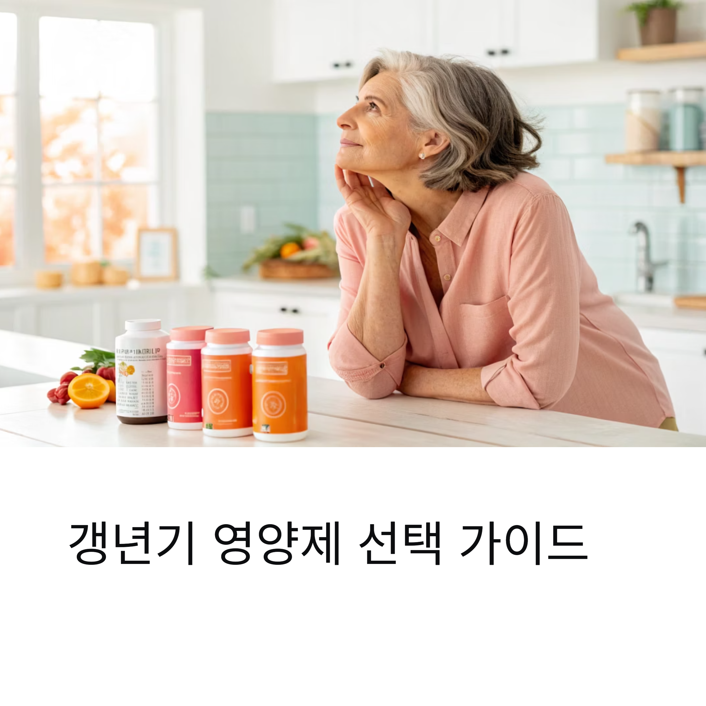 갱년기 영양제 선택