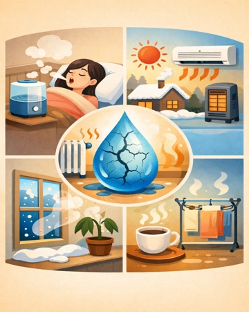 난방으로 인한 실내 건조와 보습 부족 원인 설명 이미지3