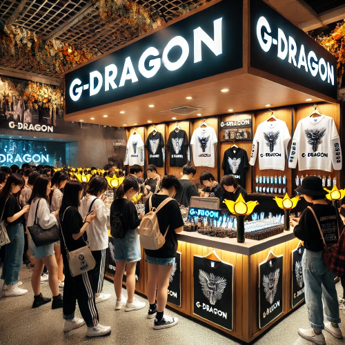 지드래곤 콘서트 MD 상품 판매 부스 &ndash; 현장 굿즈 구매 모습