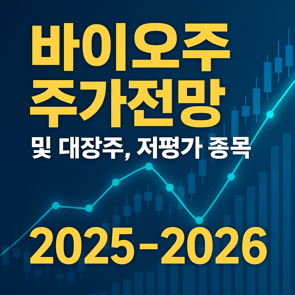 바이오주 주가전망 및 대장주, 저평가 종목