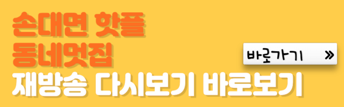 손대면-핫플-동네멋집-재방송-다시보기-바로보기-바로가기