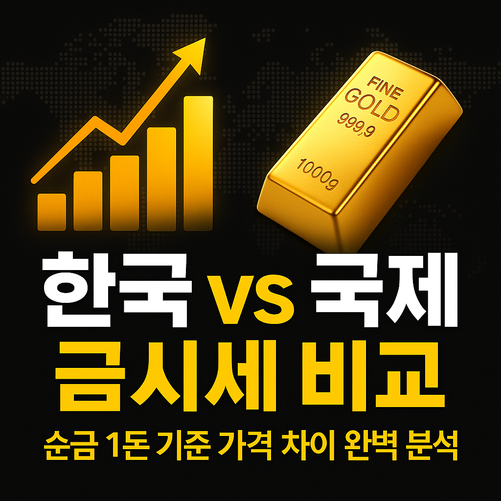 2025년 금값, 왜 한국이 더 비쌀까? (김치 프리미엄 완전 해부)