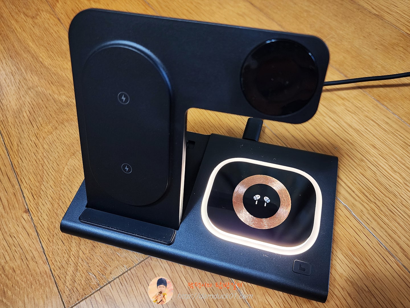 VIKEFON 4 in 1 접이식 무선 충전 스테이션