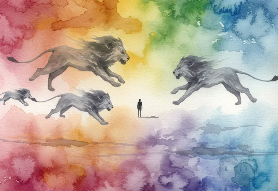 사자에게 쫓기는 꿈