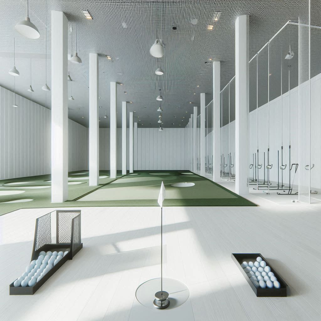 실내골프연습장 배경