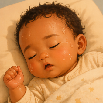 아기 머리땀, 두한증