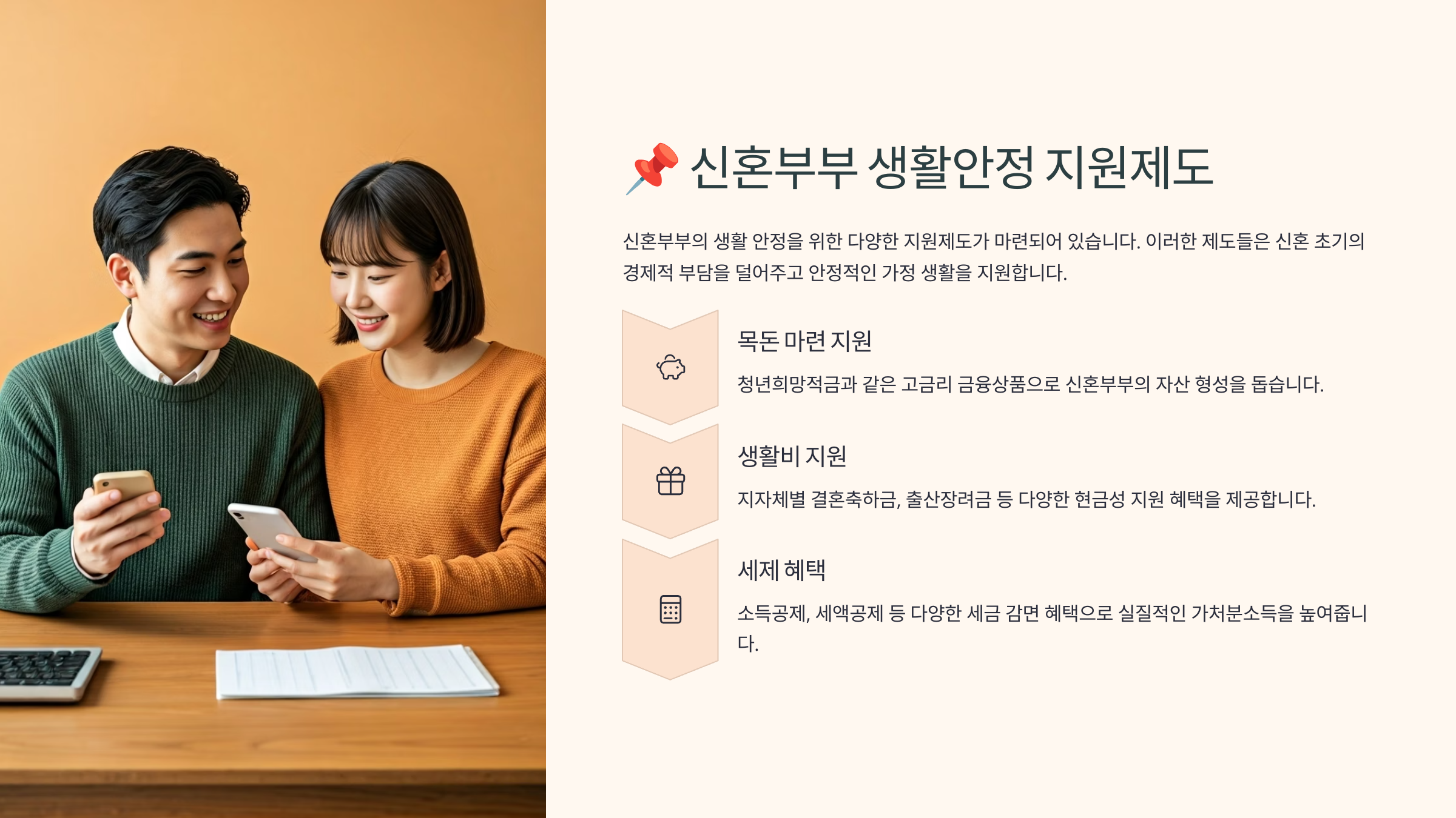 신혼부부 생활 안정 지원제도