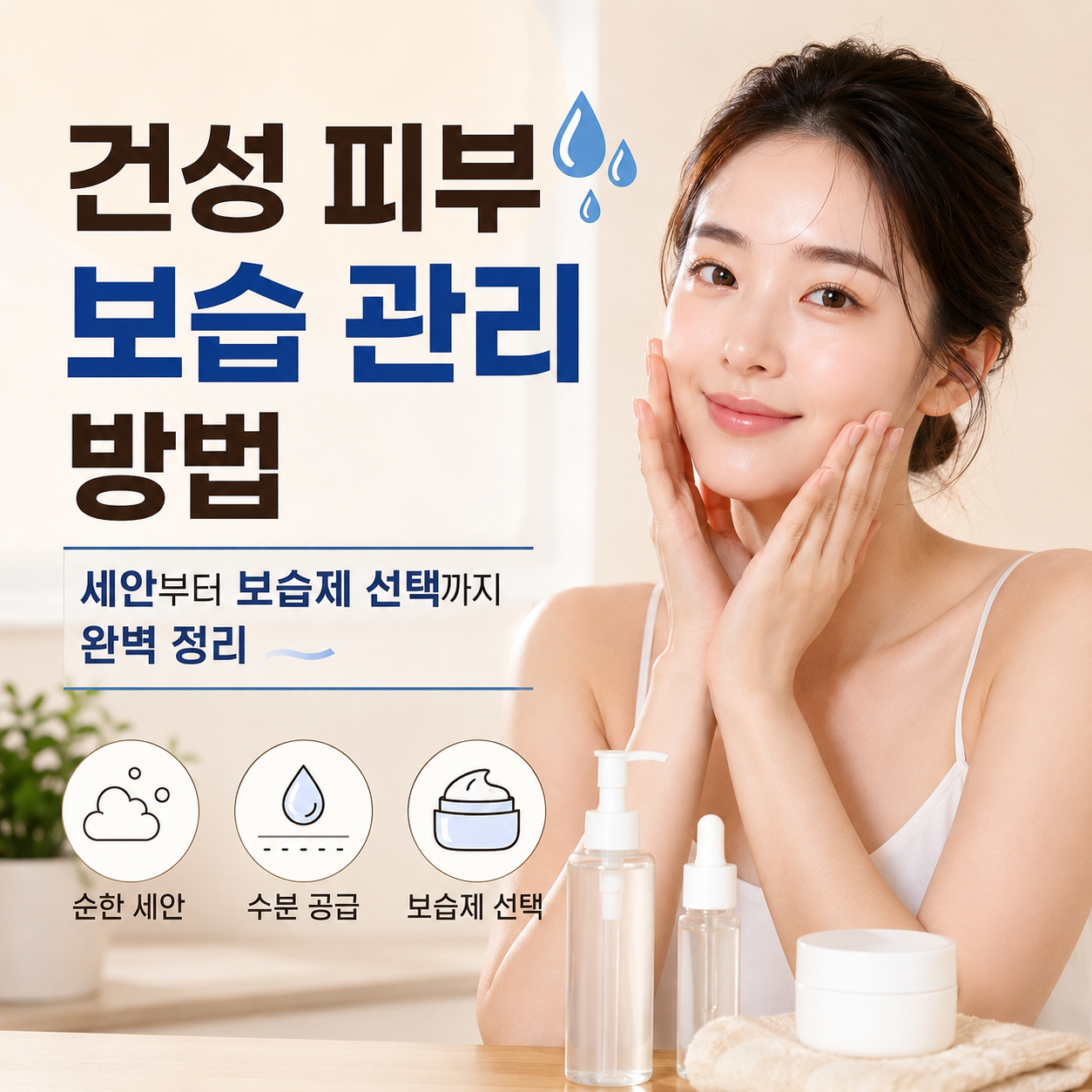 건성 피부 보습 관리 방법