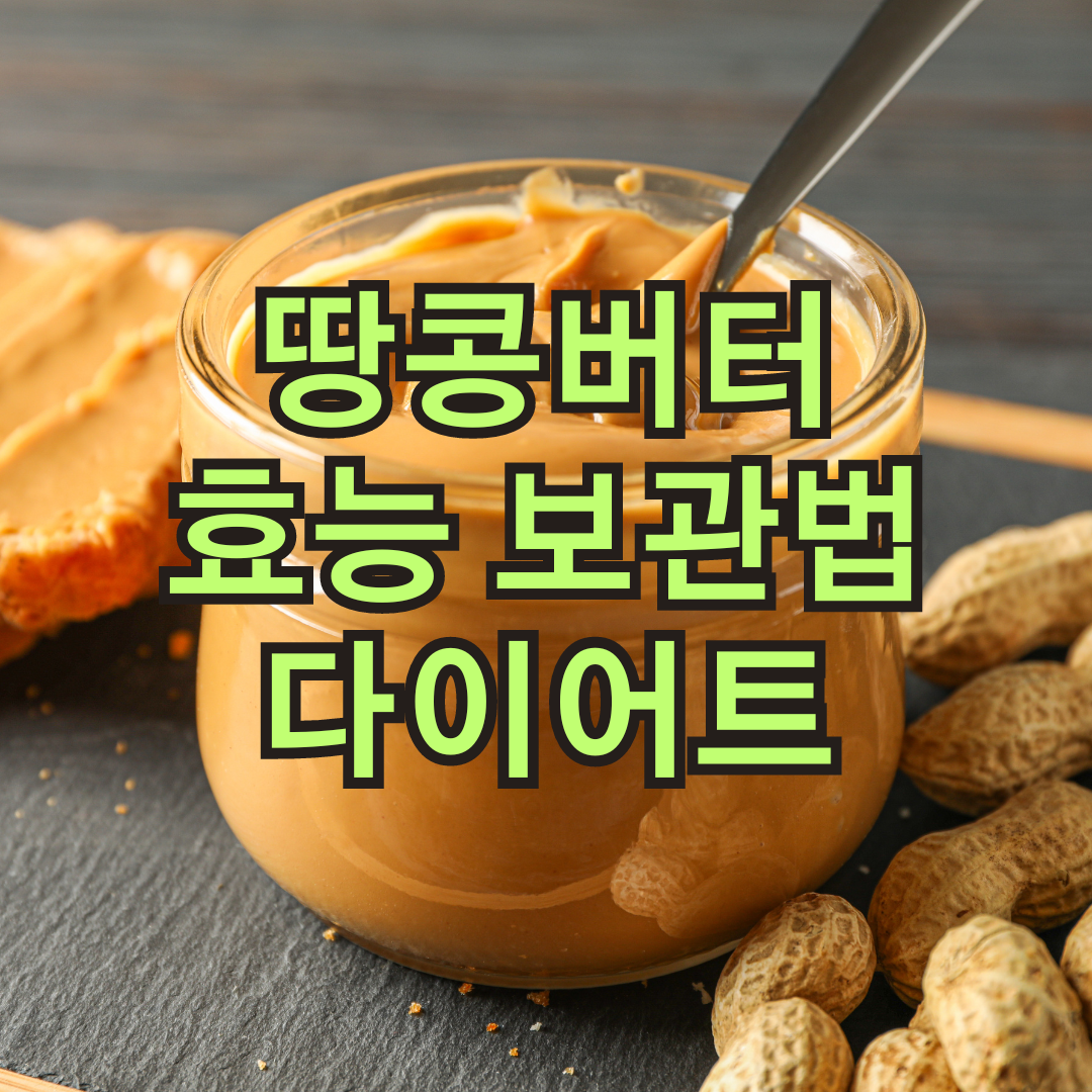 땅콩버터 효능 보관법 칼로리 땅콩버터 다이어트 방법
