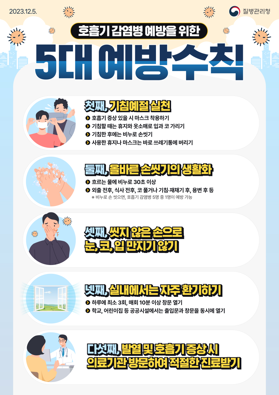 마이코플라스마 폐렴 예방수칙