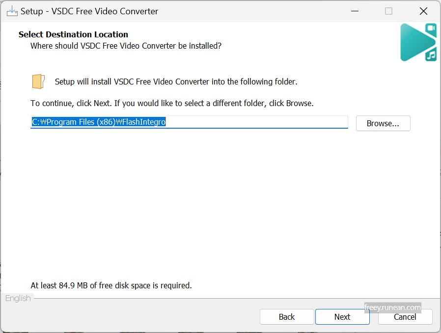 VSDC 프리 비디오 컨버터(VSDC Free Video Converter) 설치 화면