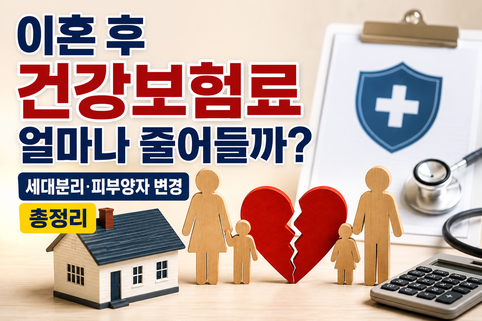 이혼 후 건강보험료 얼마나 줄어들까? 세대분리·피부양자 변경 총정리 관련 사진