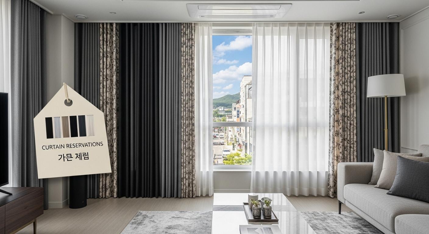 성남 커튼 예약