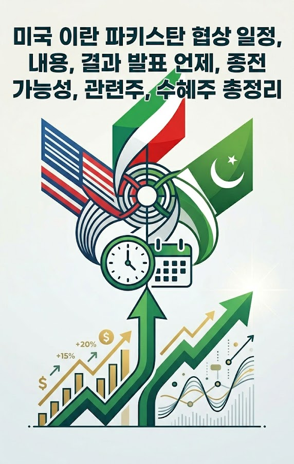 미국 이란 파키스탄 협상 일정, 내용, 결과 발표 날짜, 종전 가능성, 관련주, 수혜주