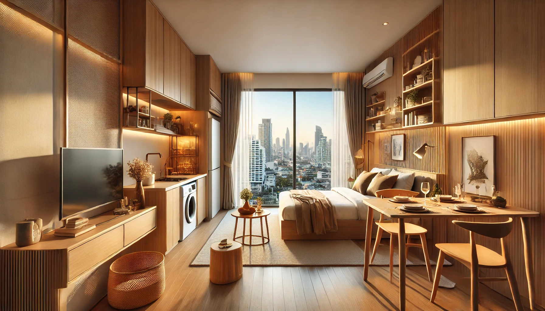 방콕에서 한 달 살기에 적합한 가성비 좋은 숙소 모습