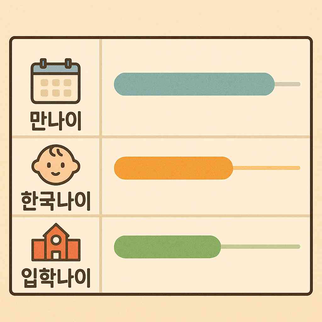 나이 계산, 정확하게 알고 넘어가자!