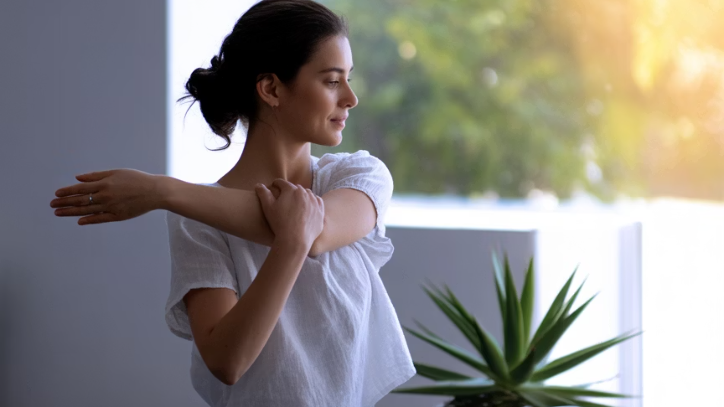 스트레칭으로 몸 풀어주기