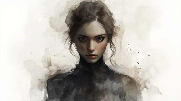 겉으로는 강하고 흔들림 없어 보이지만, 속으로는 인정받지 못한 외로움과 자기 의심이 자리합니다에 관한 그림