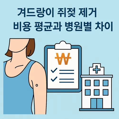 겨드랑이 쥐젖 제거 비용 평균과 병원별 차이 썸네일