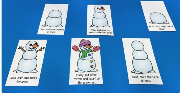 눈사람 만들기 미술.단계별