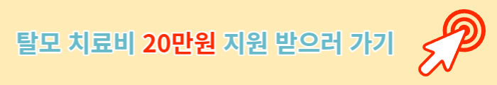 탈모 치료비 20만원 지원 받으러 가기