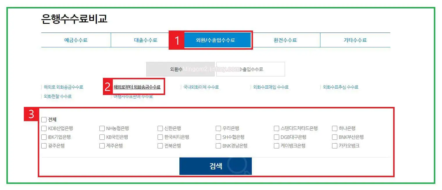 외화송금 수수료 알아보기