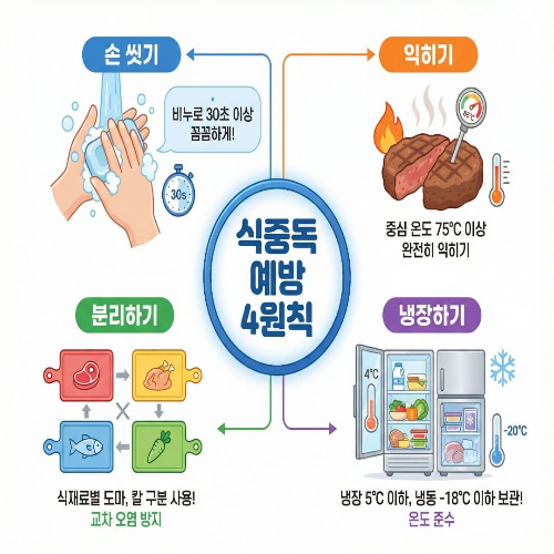 주방 항균 관리, 식중독 예방하는 위생 수칙과 청결 습관