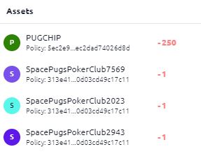 스페이스 퍼그 포커 클럽 NFT-pug chip-송부