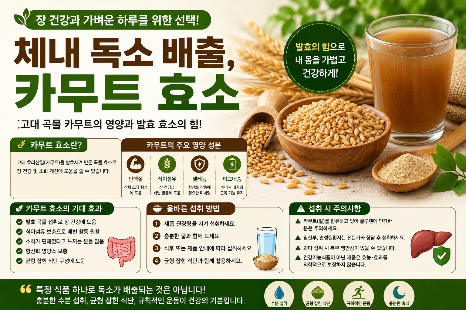 체내 독소 배출, 카무트 효소