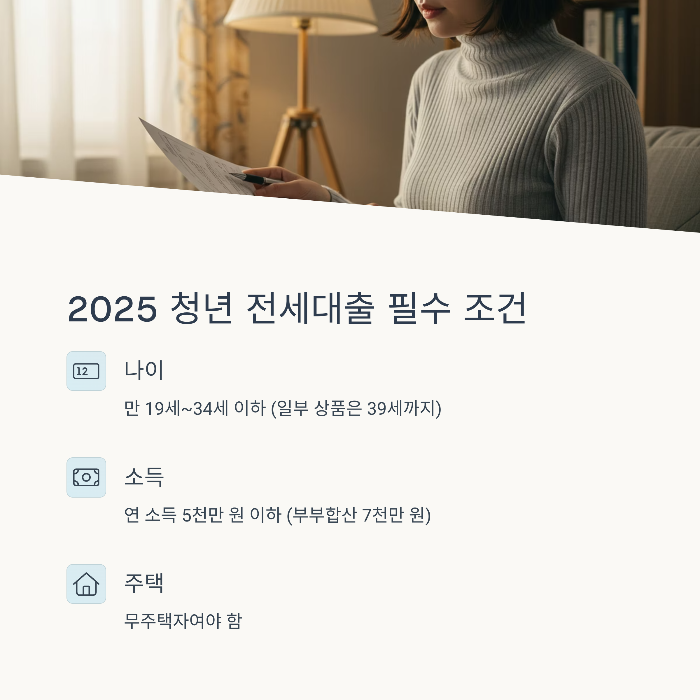 2025 청년 전세대출 조건 정리