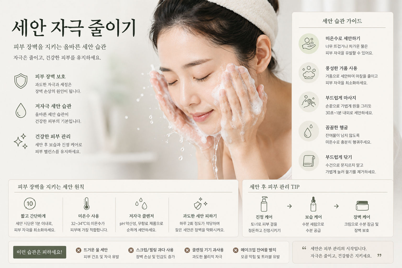 세안 습관 가이드
