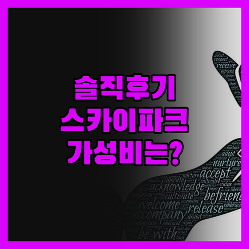 솔직 후기 호텔 스카이파크 센트럴 서