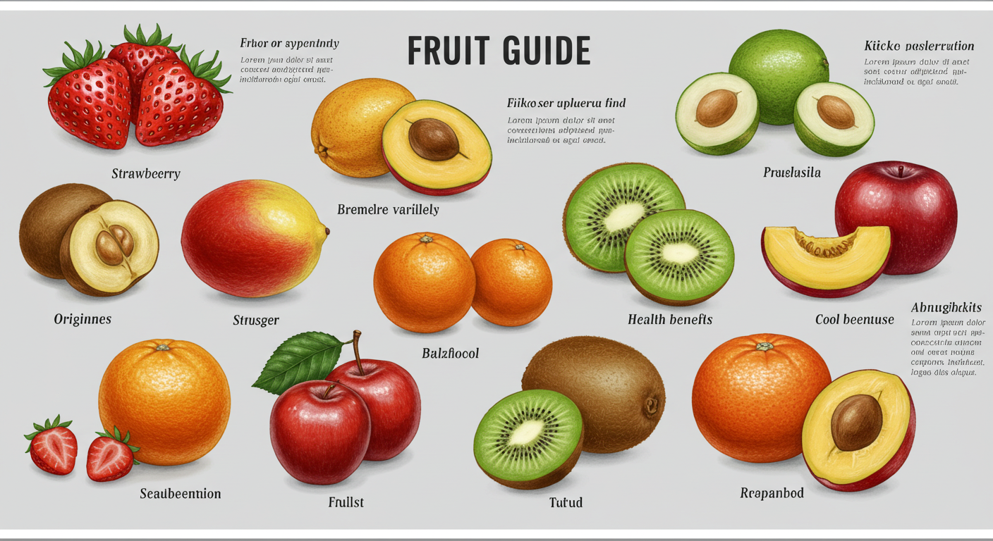 과일가이드 품종차트 수확시기 저장온도