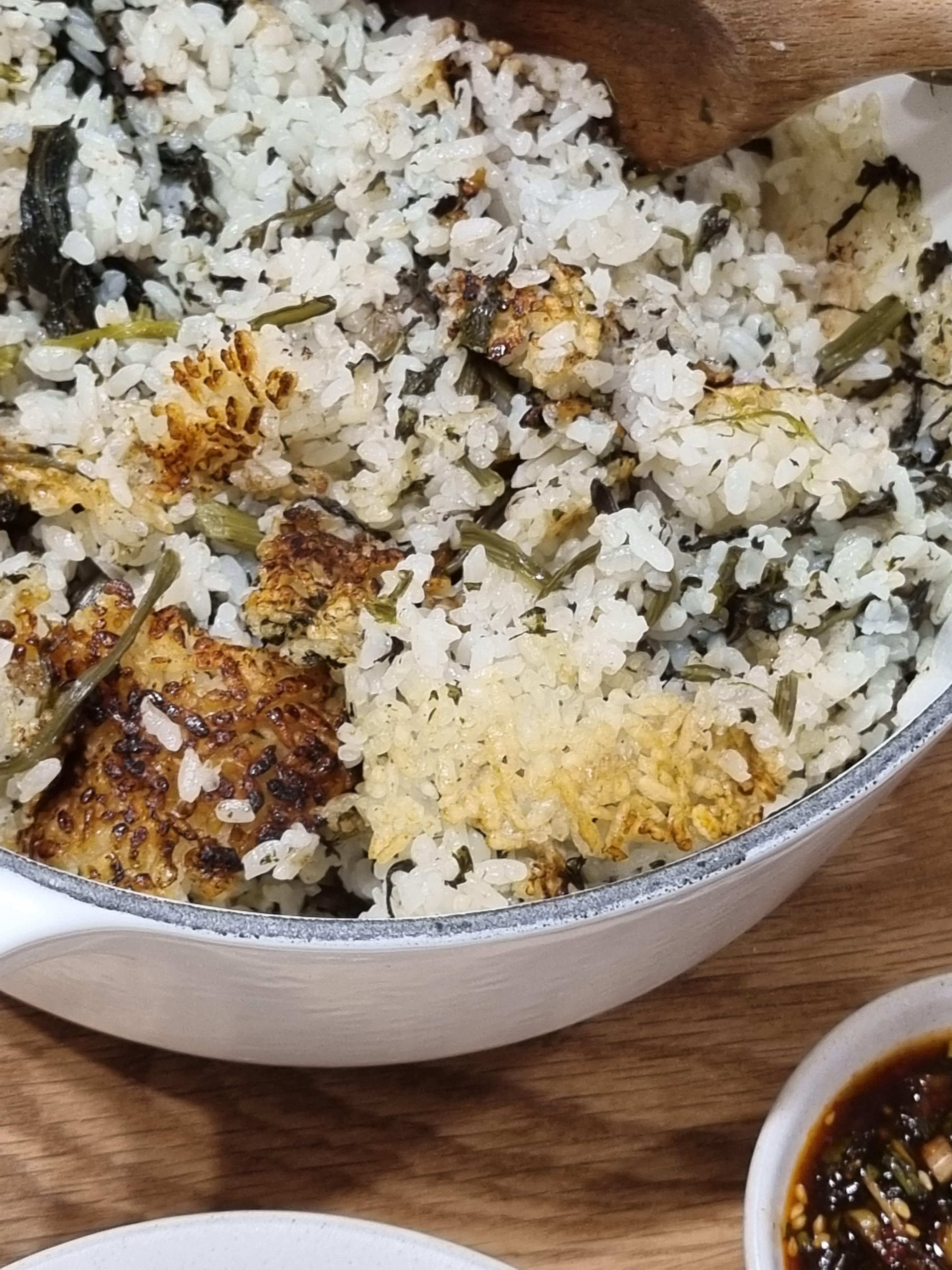 르크루제로-완성한-누룽지밥