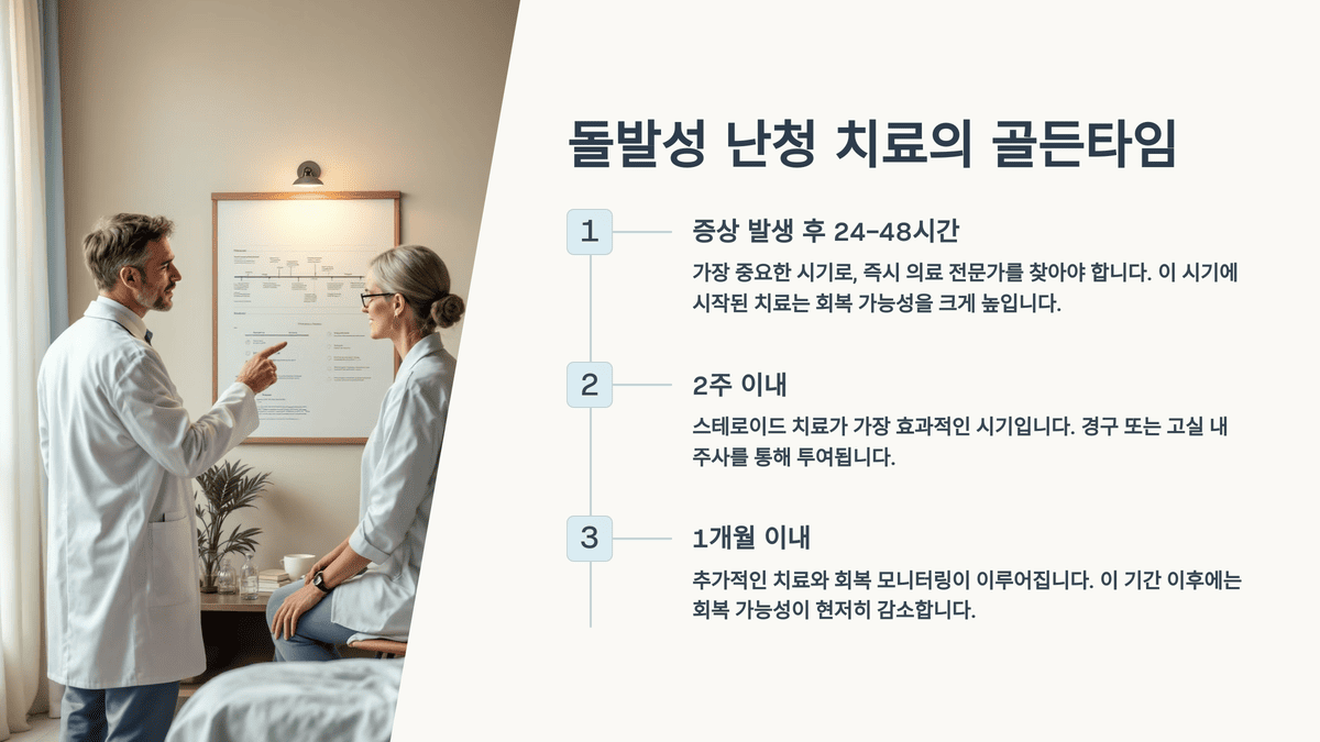 돌발성 난청 치료의 골든타임