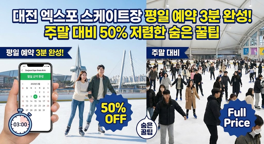 대전 엑스포 스케이트장 평일 예약 3분 완성