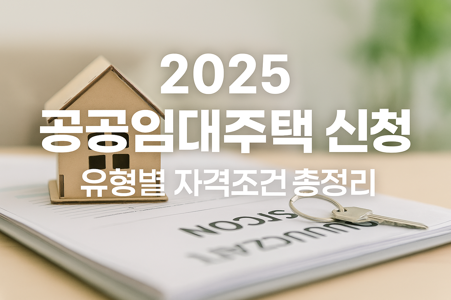 공공임대주택 신청 안내 썸네일 – 2025년 신청 총정리와 자격 조건 가이드