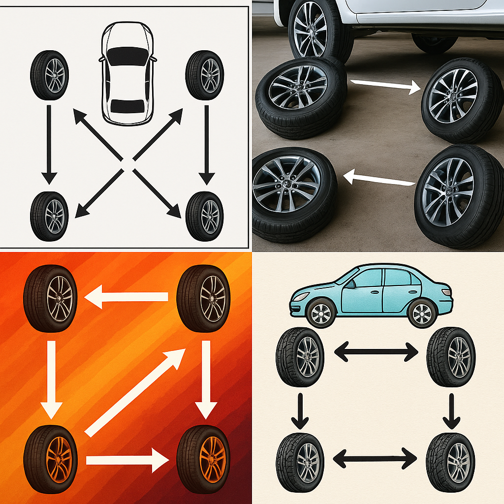 자동차 타이어 위치 교환 필요성 수명 연장과 안전을 위한 필수 점검