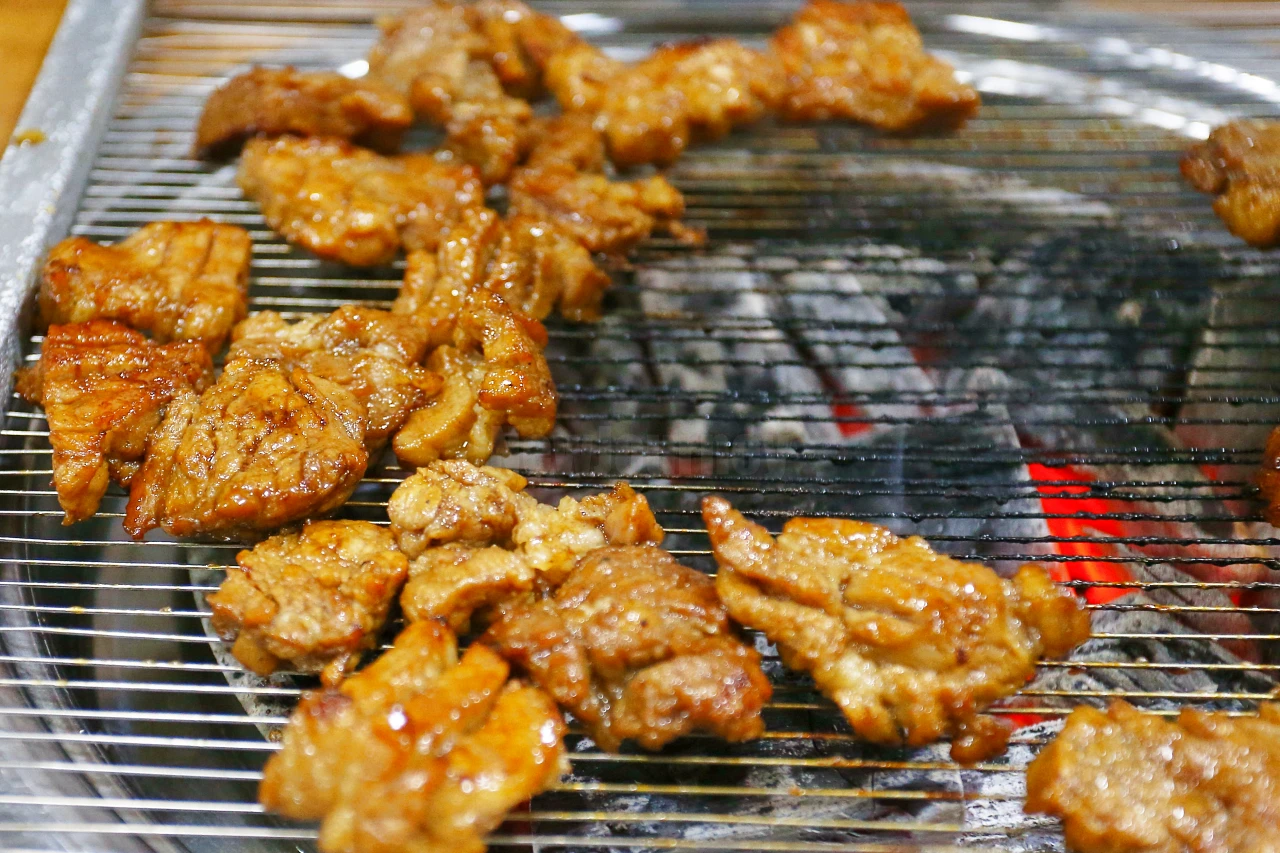 삼도갈비 돼지갈비 완성 Samdogalbi grilled pork galbi done