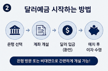 달러예금 시작하는 방법 총정리|환율 오를 때 활용법과 주의사항3