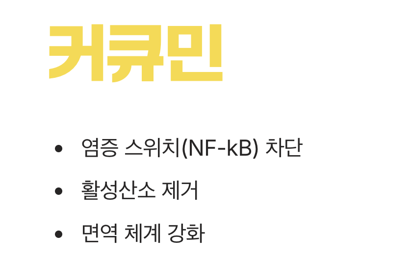 강황의 노란 힘, '커큐민'