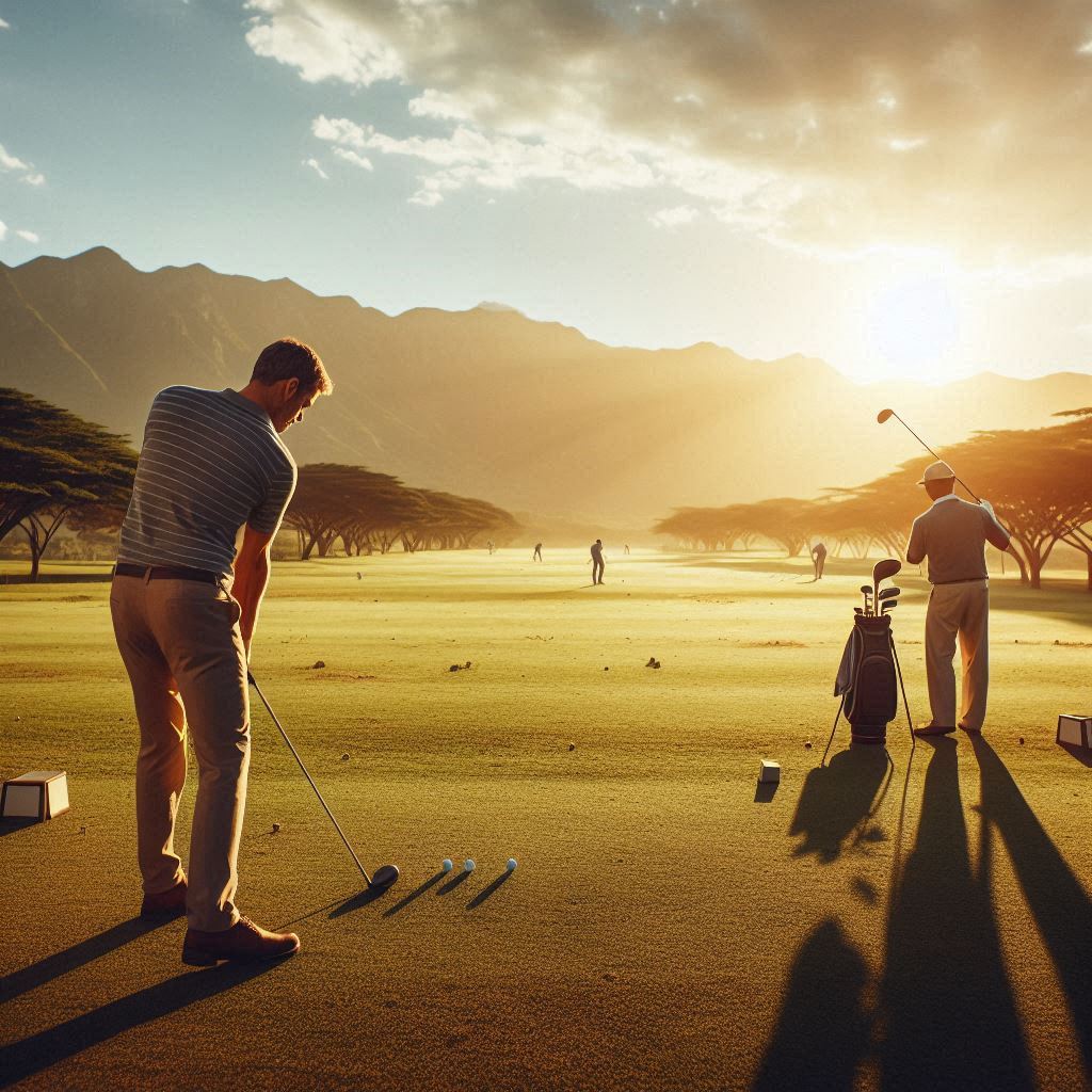 실외골프연습장 배경