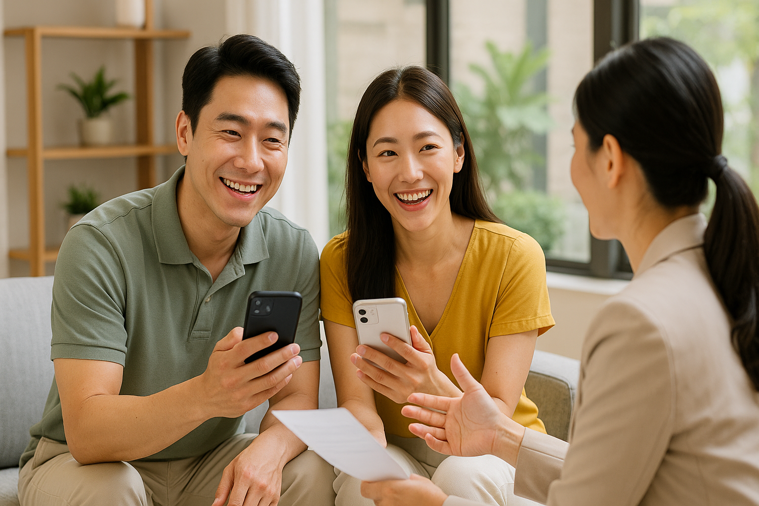 스마트폰으로 대출금리 비교