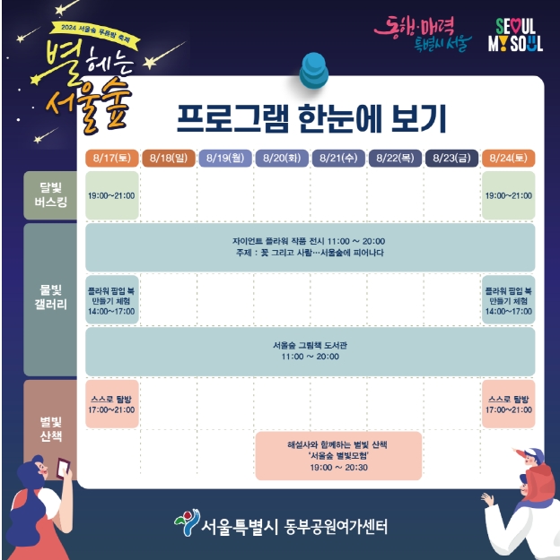 여름밤의 낭만 별헤는밤 서울숲