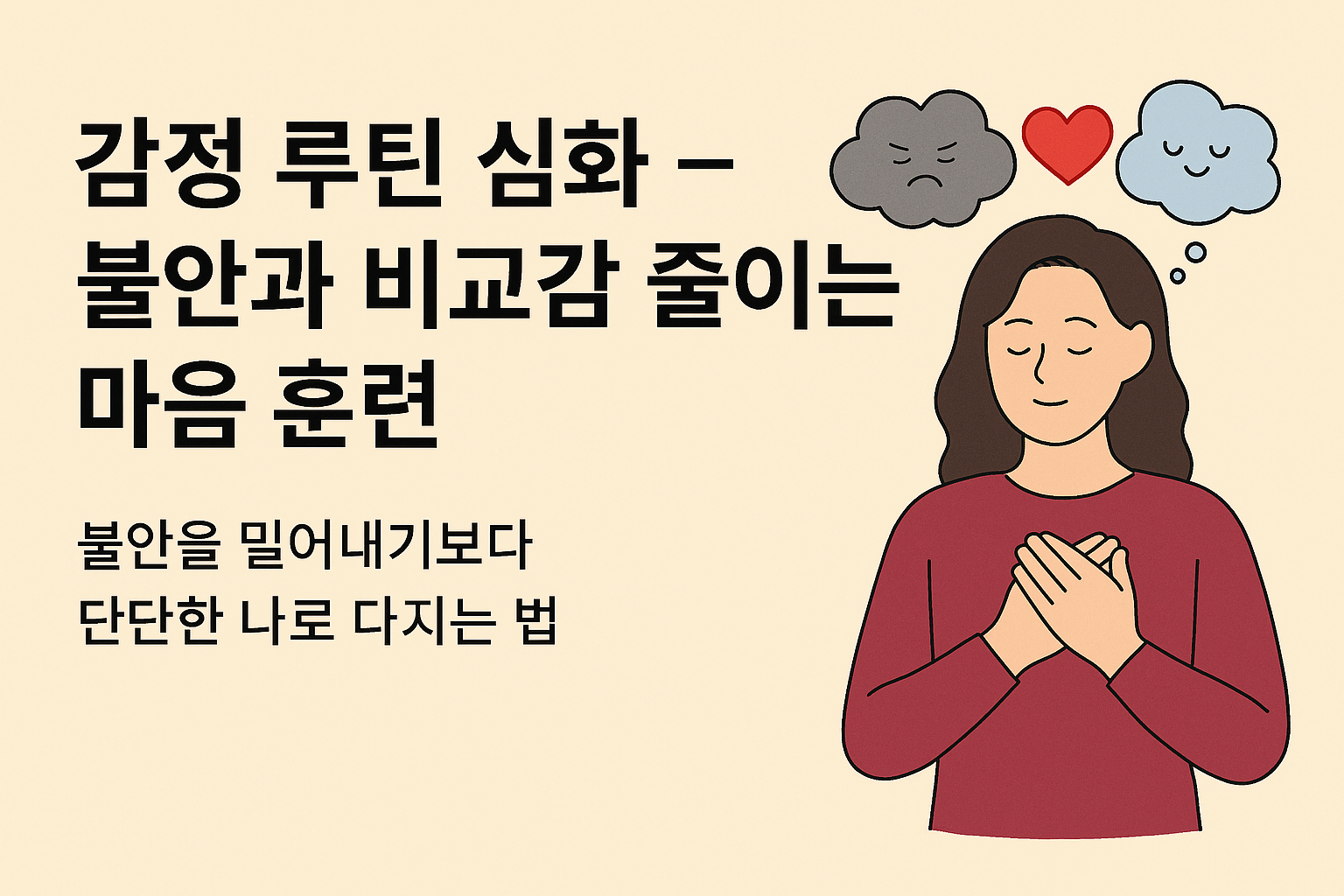 정 루틴 심화 &ndash; 불안과 비교감 줄이는 마음 훈련
